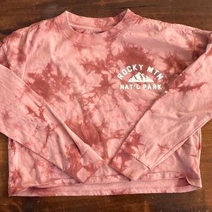 Gap teen cropped graphic T-shirt